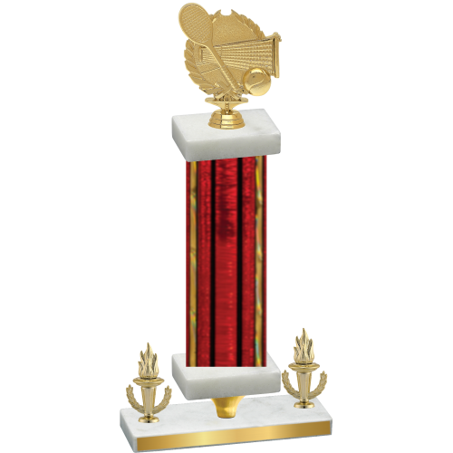 Premium Single Red Glacier Victory Tennis Trophy