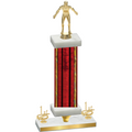 Premium Single Red Glacier First Place Wrestling Trophy