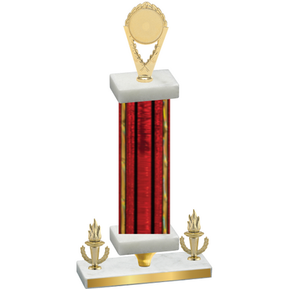 Premium Single Red Glacier Victory Insert Trophy