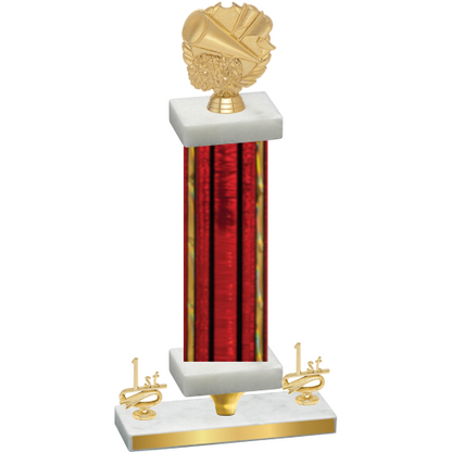 Premium Single Red Glacier First Place Cheerleading Trophy