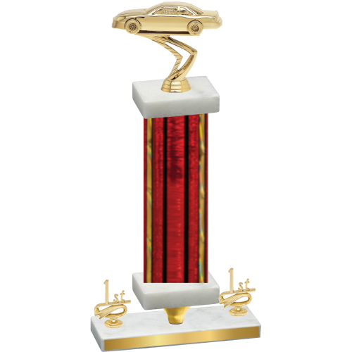 Premium Single Red Glacier First Place Cars Trophy