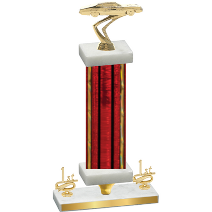 Premium Single Red Glacier First Place Cars Trophy