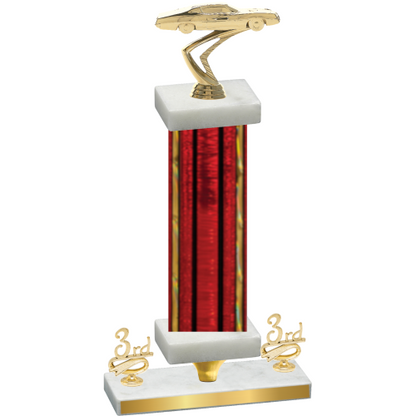 Premium Single Red Glacier Third Place Cars Trophy