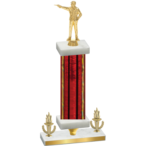 Premium Single Red Glacier Victory Shooter Trophy