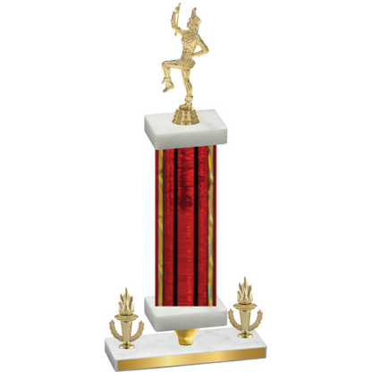 Premium Single Red Glacier Victory Majorette Trophy