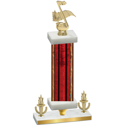 Premium Single Red Glacier Victory Music Trophy