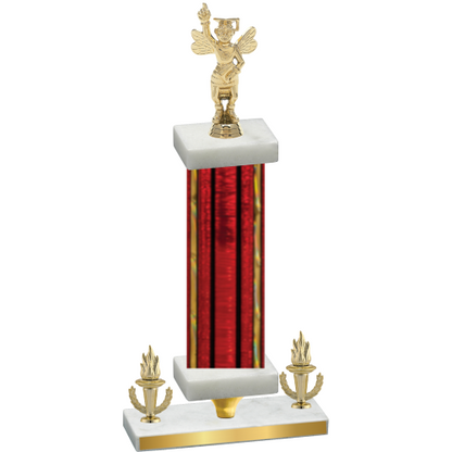 Premium Single Red Glacier Victory Academics Trophy