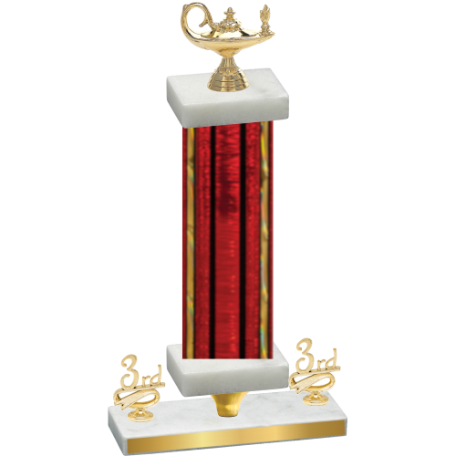 Premium Single Red Glacier Third Place Academics Trophy