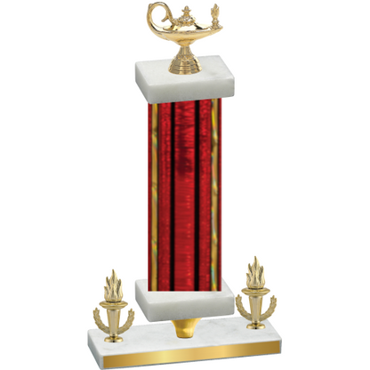 Premium Single Red Glacier Victory Academics Trophy