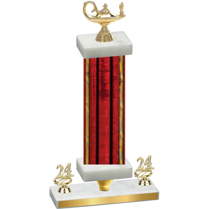 Premium Single Red Glacier Year Academics Trophy