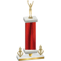 Premium Single Red Carbon Fiber Victory Victory Trophy