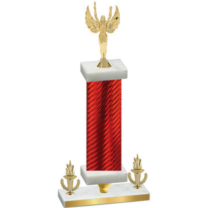 Premium Single Red Carbon Fiber Victory Victory Trophy