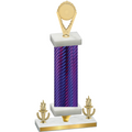 Premium Single Purple Carbon Fiber Victory Insert Trophy