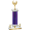Premium Single Purple Carbon Fiber Year Victory Trophy