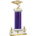 Premium Single Purple Carbon Fiber Victory Cars Trophy