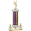 Premium Single Purple Glacier Victory Tennis Trophy