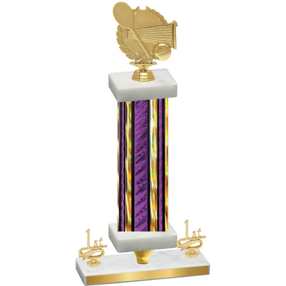 Premium Single Purple Glacier First Place Tennis Trophy