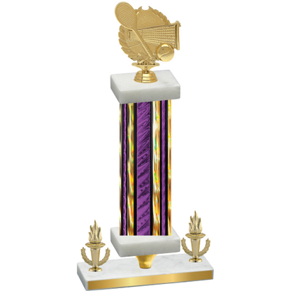 Premium Single Purple Glacier Victory Tennis Trophy