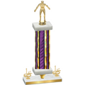 Premium Single Purple Glacier First Place Wrestling Trophy