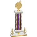 Premium Single Purple Glacier Victory Volleyball Trophy