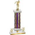 Premium Single Purple Glacier Year Swimming Trophy