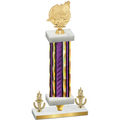 Premium Single Purple Glacier Victory Swimming Trophy