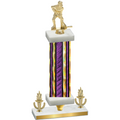 Premium Single Purple Glacier Victory Hockey Trophy