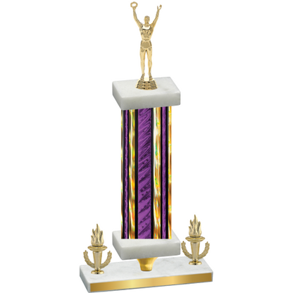 Premium Single Purple Glacier Victory Victory Trophy