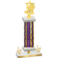 Premium Single Purple Glacier Third Place Pickleball Trophy