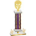 Premium Single Purple Glacier Fourth Place Pickleball Trophy