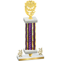 Premium Single Purple Glacier Year Pickleball Trophy