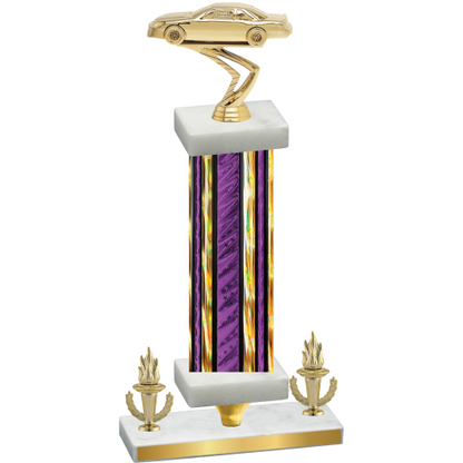 Premium Single Purple Glacier Victory Cars Trophy