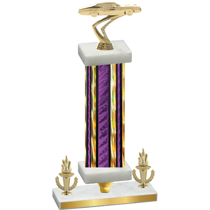 Premium Single Purple Glacier Victory Cars Trophy