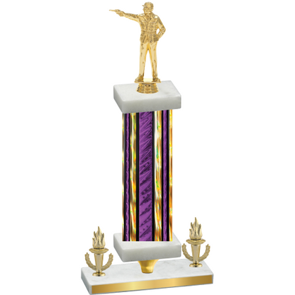 Premium Single Purple Glacier Victory Shooter Trophy