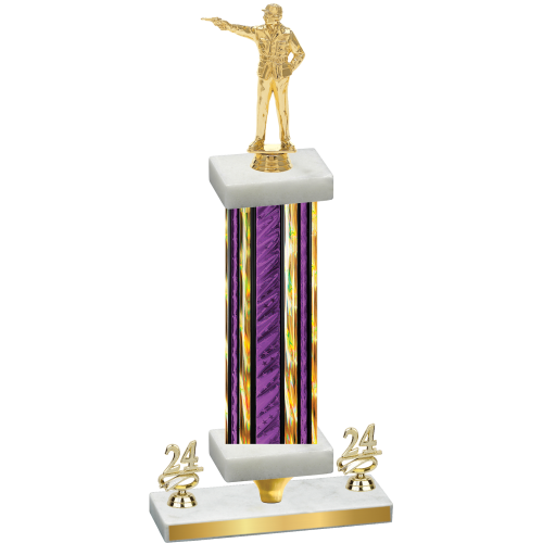 Premium Single Purple Glacier Year Shooter Trophy