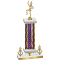 Premium Single Purple Glacier Victory Majorette Trophy