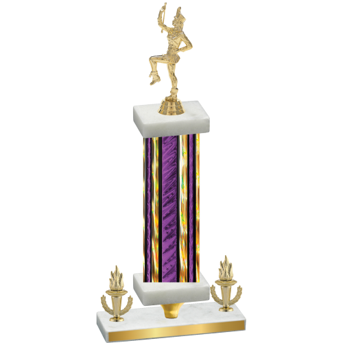 Premium Single Purple Glacier Victory Majorette Trophy