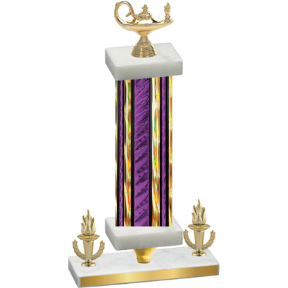 Premium Single Purple Glacier Victory Academics Trophy