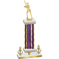 Premium Single Purple Glacier Victory Softball Trophy