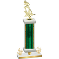 Premium Single Green Glacier Fourth Place Football Trophy