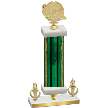 Premium Single Green Glacier Victory Running Trophy