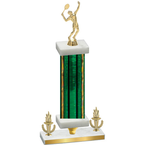 Premium Single Green Glacier Victory Tennis Trophy