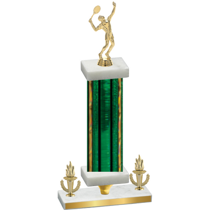 Premium Single Green Glacier Victory Tennis Trophy