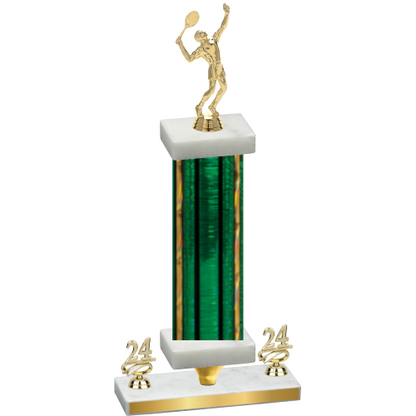 Premium Single Green Glacier Year Tennis Trophy