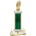 Premium Single Green Glacier Second Place Football Trophy
