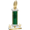 Premium Single Green Glacier Fourth Place Football Trophy