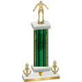 Premium Single Green Glacier Victory Wrestling Trophy
