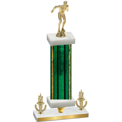 Premium Single Green Glacier Victory Swimming Trophy