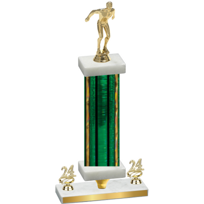 Premium Single Green Glacier Year Swimming Trophy