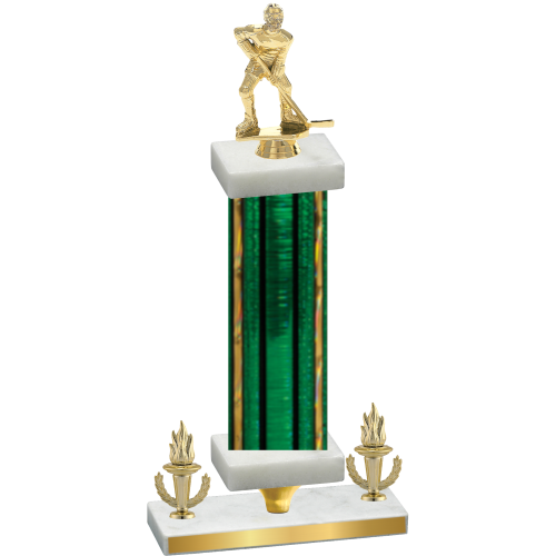 Premium Single Green Glacier Victory Hockey Trophy